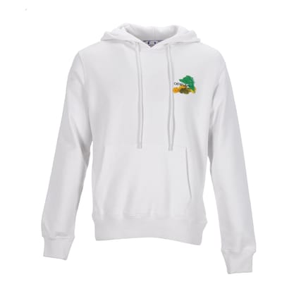 Off-White Hoodie wit met opdruk