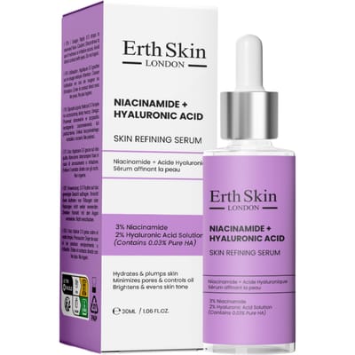 ErthSkin London NIACINAMIDE + HYALURONZUUR HUIDVERFIJNEND SERUM 30