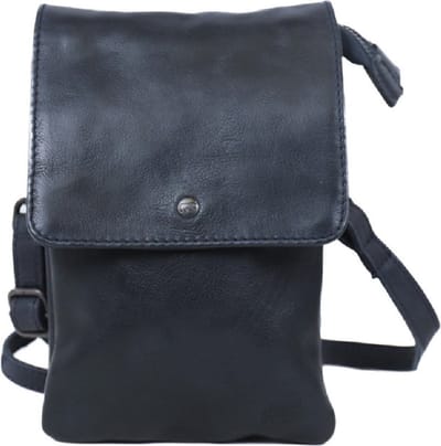 Bear Design Daisy Leren Schoudertasje - Blauw