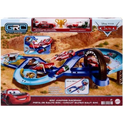 Disney Pixar Cars Disney en Pixar Cars Global Racers Cup - GRC Racebaan met Sprong Speelset
