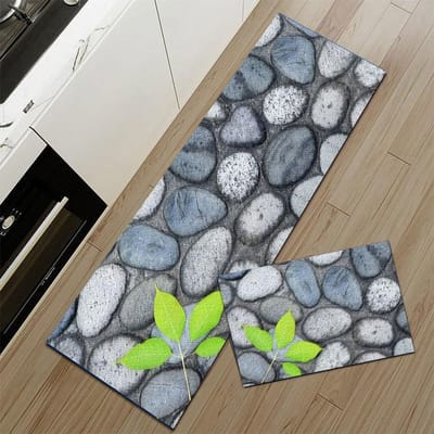 Keukenmat Huis Entree Deurmat Gang Balkon Hal Decor Vloerkleed Slaapkamer Woonkamer Anti-Slip Lange Strook Kleden 40cmx60cm 1pc gray