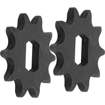 420 Model 2 stuks 10 tanden stalen motorkettingtandwiel 12x17mm binnengat accessoires black