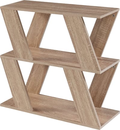Bijzettafel Nome met 2 planken 60x22x57 cm eikenkleurig