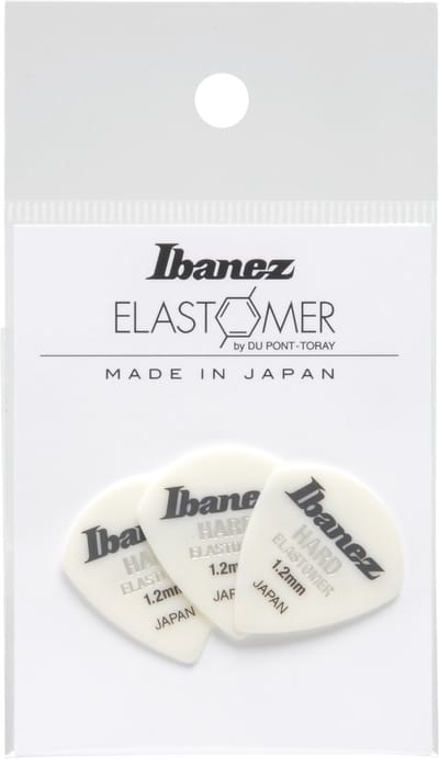 Ibanez BEL18HD12 Elastomer Jazz Guitar Pick Hard 1.2mm (3-Pack) - Plectrum set