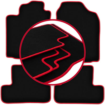 CARLUX-RED automatten voor: Toyota Corolla Verso I minivan (2001-2004)