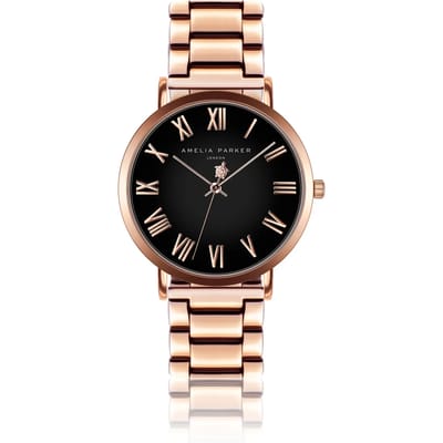 Dameshorloge Amelia Parker Grand Noir Link