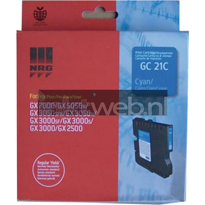 Ricoh GC-21C gelcartridge cyaan (origineel)