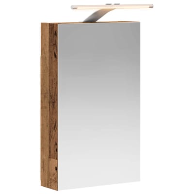 vidaXL - Badkamerspiegelkast - Oudhout - 30 - x - 10,5 - x - 50 - cm - Bewerkt - hout