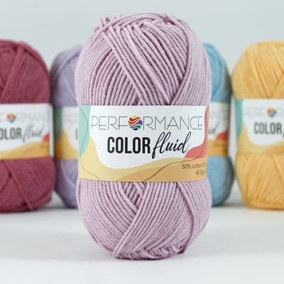 Performance Color Fluid - katoen/acryl haakgaren/breigaren - lila (3014) - 5 bollen