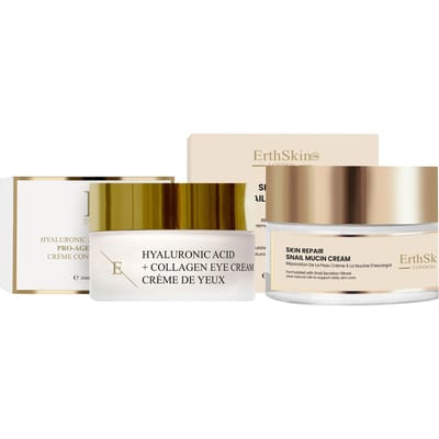 Huidherstellende Slakkenslijmcrème 50ml + Hyaluronzuur + Collageen Pro Age Oogcrème 30ml
