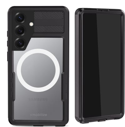 Mobilize Rugged Case hoesje geschikt voor Samsung Galaxy S25 - Effen Transparant - Kunststof, TPU (Zacht)