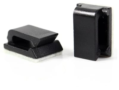 DrPhone SecureClamp Kabelklemmen – Zelfklevende Kabelclips voor Kabelbeheer – Nylon PA66 – Sterke 3M Plakstrip – Set van 20 Stuks – Zwart