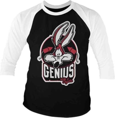 Looney Tunes Raglan top -S- Wile E. Coyote - Genius Zwart/Wit