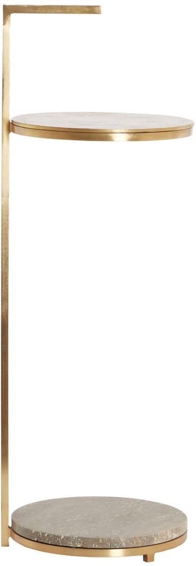 Light & Living Bijzettafel Leda - Brons - Ø26x76cm - Modern