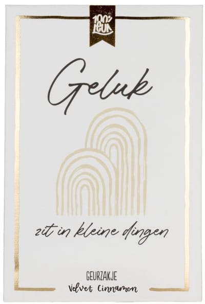 100%LEUK - Geurzakje - Geluk zit in kleine dingen