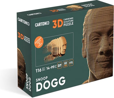 CARTONIC- Snoop Dogg- 3D puzzel- DIY- decoratie- kinderen en volwassenen- puzzel- Ecologisch