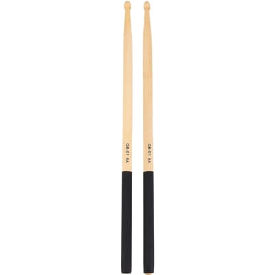 3 Paar Drumstokken 5A Houten voor Drum met Zwarte Anti-Slip Handvatten Kinderen Volwassenen Muziekinstrument beige