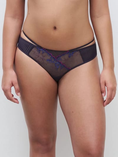 Chantelle Pulp Spice - string - maat 36 - midnight blue multico - C22BG0-0JT