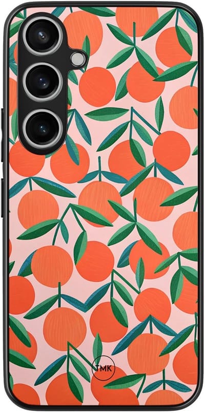 Hoesje geschikt voor Samsung Galaxy A15 - Sweet oranges - Oranje - TPU case - Print - Hardcase zwart telefoonhoesje