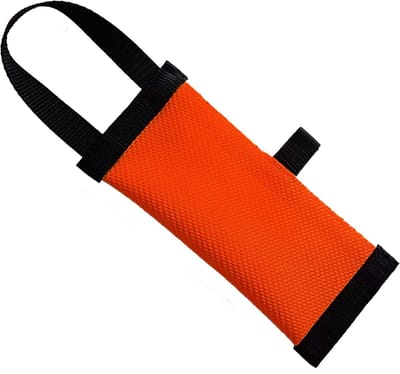 Trainingsdummy Hond - Snack dummy apporteer - Lekkernijen Ophalen - Waterbestendig drijvend materiaal - Lengte 35cm - Signaaloranje