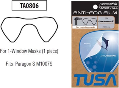 TUSA Freedom Anti-fog Film - TA0805 - Voor PARAGON-S masker