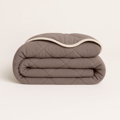Y-NOT – Dekbed Zonder Overtrek 200x200 – Soft Fleece – All Season – Zacht & Wasbaar – Taupe