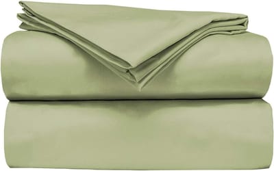 Lakenset Camper - RV beddengoed - Comfortabel slapen - 100% katoen - 30x75 cm - Saliegroen