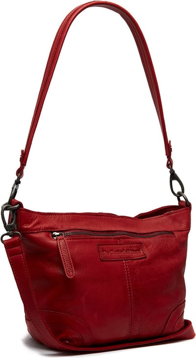 The Chesterfield Brand Leren Schoudertas Lucy Small Hobo Bag Red Rood
