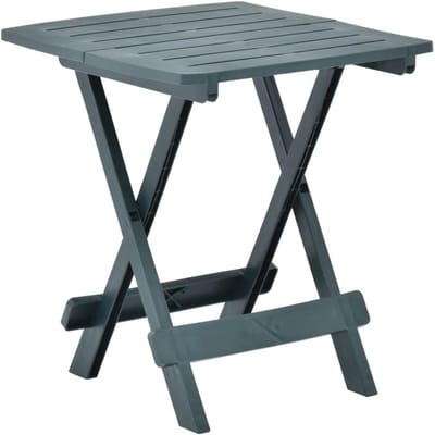 Inklapbare Tuin Bijzettafel Rechthoekig 45x43x50 cm Kunststof Groen