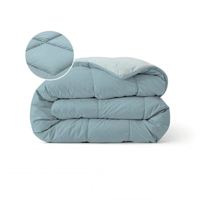 Zelesta Pure Duo Katoen Dekbed - Grijsblauw & Lichtblauw 160x220cm