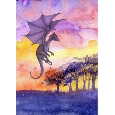 5D Diamond Craft schilderij Diy diamant borduurwerk handwerk majestueuze Dragon Diamond Wall Art Decor 20X30CM