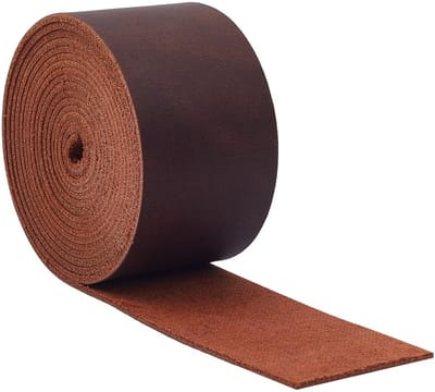 OmGoods - Dailygoody - Riem van echt rundleer - Premium kwaliteit - Geel rundleer - Gereedschapsmateriaal - Perfect voor sculptuur - 2 m x 37,5 mm