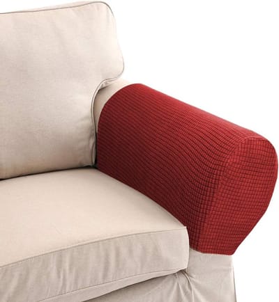 1 Paar Elastische Sofa Arm Slipcovers - Beschermhoezen voor Armleuningen van Stoelen en Banken, Verwijderbaar en Wasbaar