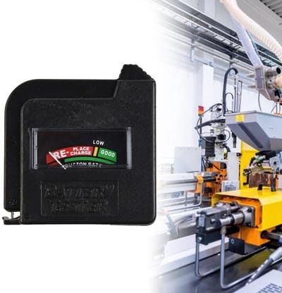 Batterij Tester - Spanningsmeter - Batterijen Controleren - Compact Draagbaar - 5 x 5 x 2 cm - Zwart