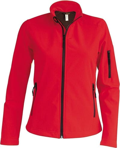 Kariban Dames/dames Soft Shell-jas (Rood)
