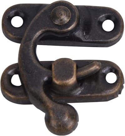 Vintage stijl sluitingen set van 30 stuks, metalen haak en vergrendeling voor koffers, sieraden en gereedschapsboxen, 32mm x 28mm