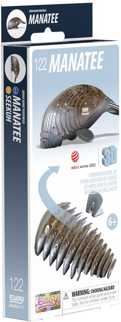 EUGY 3D Puzzel - Zeekoe - Zeedieren - Duurzaam - Verzamel Ze Allemaal - 6 Jaar