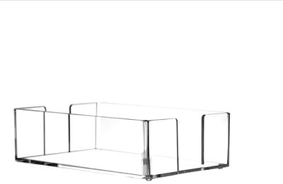Transparante Acryl Servethouder – Moderne Gastendoekjeshouder voor Keuken, Badkamer & Tafel – Antislip & Duurzaam
