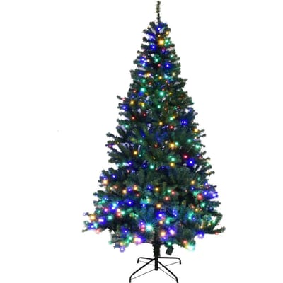 Coast Kunstkerstboom met LED-verlichting – 210 cm – Groen – Ø 115 cm