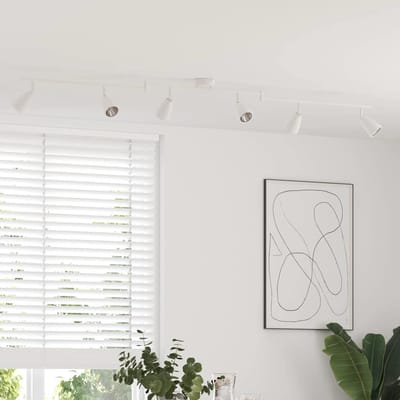 vidaXL Plafondspot met schijnwerpers Wit 176,5 x 12,5 x 13,5 cm Metaal