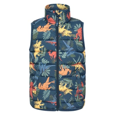 Mountain Warehouse Kinderen/Kinderen Rocko Dinosaurus Gewatteerd Gilet (Groen)