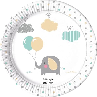 Baby Olifant Borden Versiering 23cm 8st