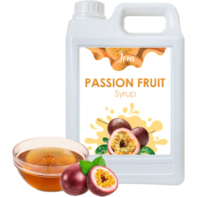 JENI Passievruchtensiroop - 1,9 liter limonadeconcentraat voor heerlijke frisdrank en vruchtendranken.
