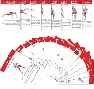 Oefenkaarten Set - Fitness Gids - Kracht Opbouwen - 36 Unieke Kaarten - 36 Stuks - Afbeeldingen