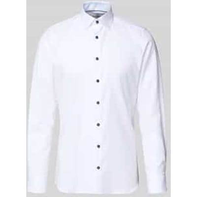 slim fit zakelijk hemd met kentkraag