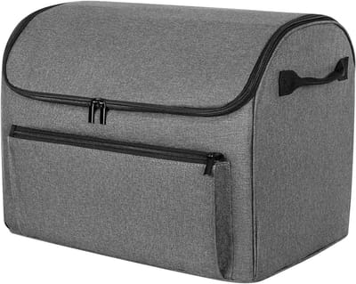Slow Cooker Tas - Draagbare Pot Houder - Picknicks en Feesten - Krasbestendig Polyester - 47x32x33.6cm - Grijs