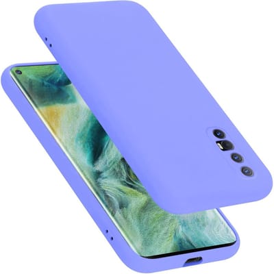 Cadorabo Hoesje geschikt voor Oppo FIND X2 NEO in LIQUID LICHT PAARS - Beschermhoes gemaakt van flexibel TPU silicone Case Cover