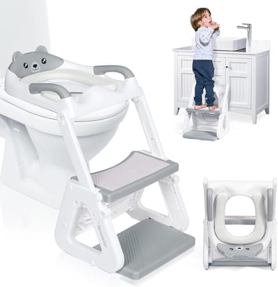 Lexium Wc verkleiner met trapje - Wc verkleiner peuter - Toiletverkleiner - Toiletverkleiner met trapje - Toilet verkleiner voor kinderen