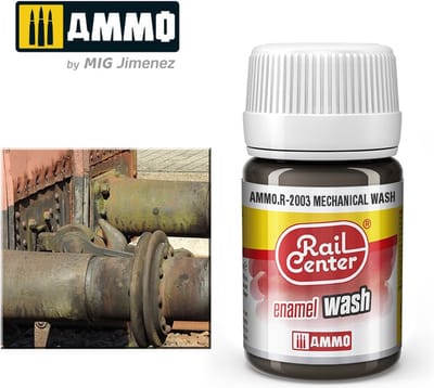 AMMO by Mig Jimenez Modelbouwdecoratie - MIG R2003 Rail Center - Mechanical - Enamel Wash - 35 ml Effecten potje