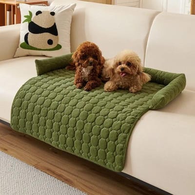 1 pièce Tapis de lit chaud d'hiver pour chien Tapis couverture super doux en peluche pour animaux de compagnie Tapis pour petits chiens Oreiller cervical en peluche Nid pour chat Voyage et Intérieur Pet bed 75x75CM